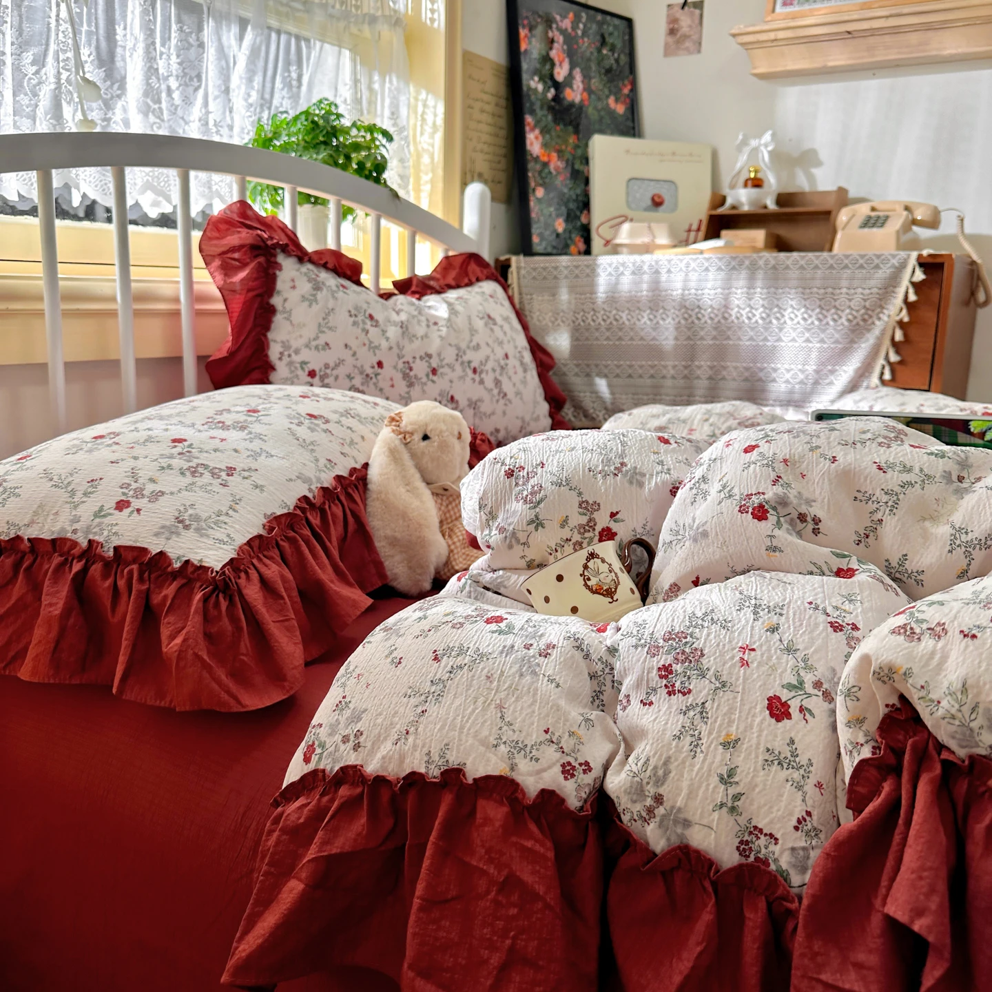 French Vintage Aesthetic Beddi - đánh giá và giá Aesthetic Floral Duvet Cover