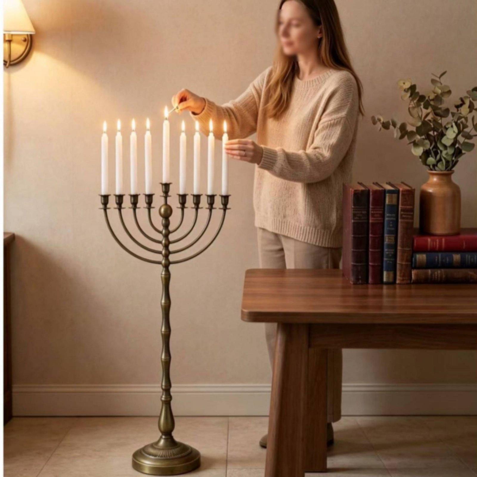 Antique Bronze Menorah Stand M - đánh giá và giá Home Decor