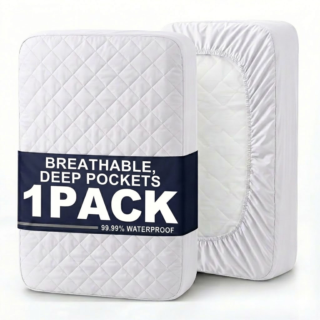 1pc Modern Soft Breathable Wat - đánh giá và giá Waterproof Mattress Protector Breathable