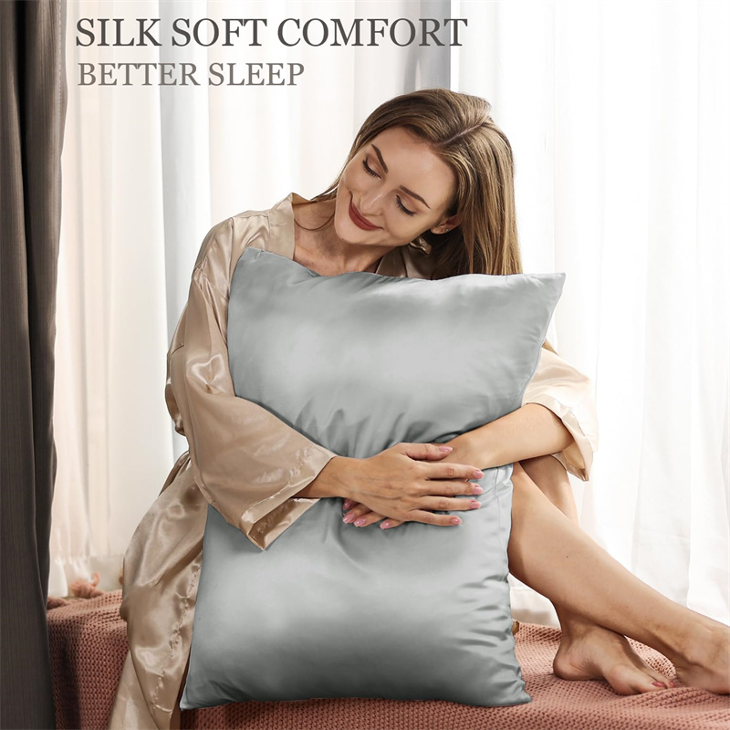 23 Momme 2pcs 100% Mluberry Si - đánh giá và giá Satin Silk Pillowcase Hair Skin