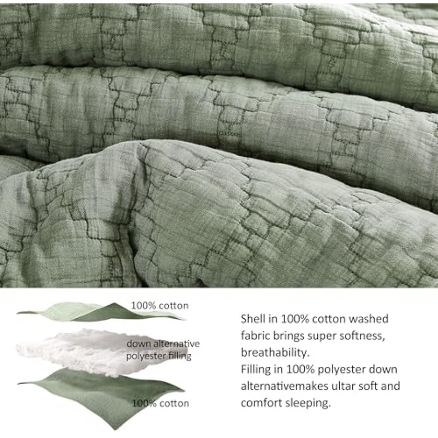 Size Quilt Set Muslin Cotton S - đánh giá và giá Muslin Cotton Bedspread