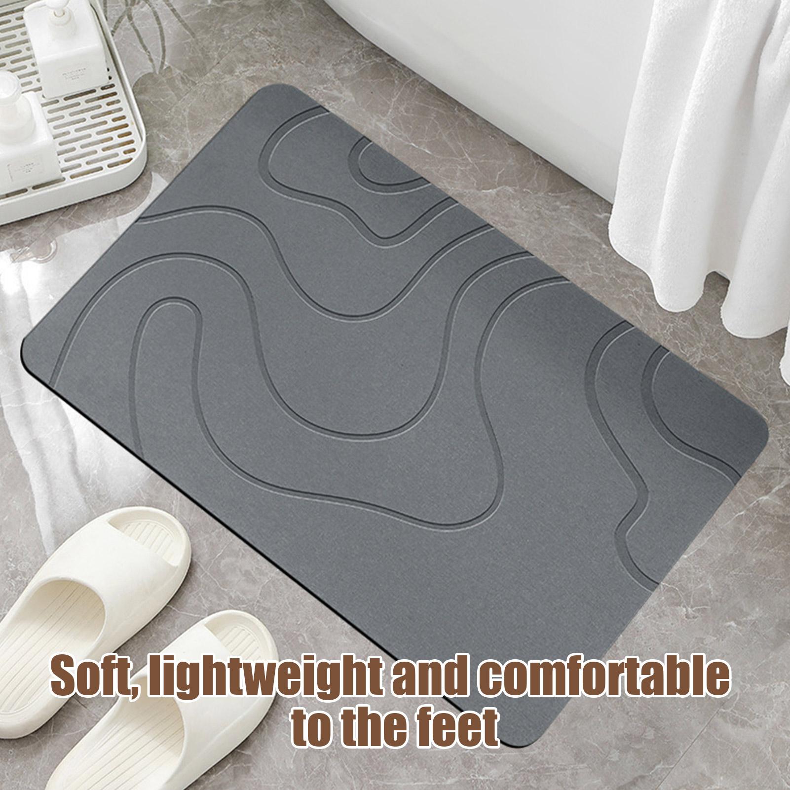 Quick Drying Stone Bath Mat, D - đánh giá và giá Quick Dry Diatomite Bath Mat