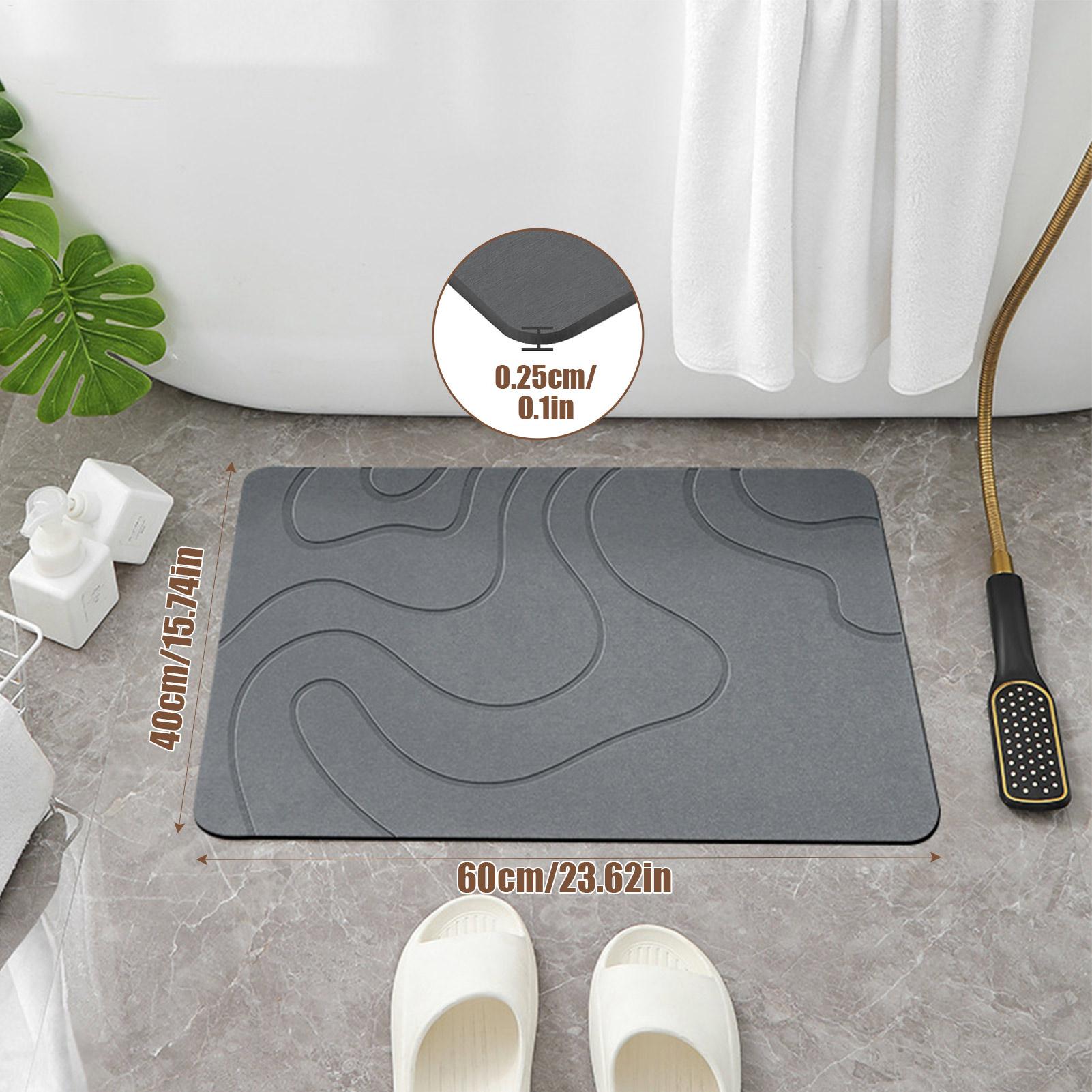 Quick Drying Stone Bath Mat, D - đánh giá và giá Quick Dry Diatomite Bath Mat
