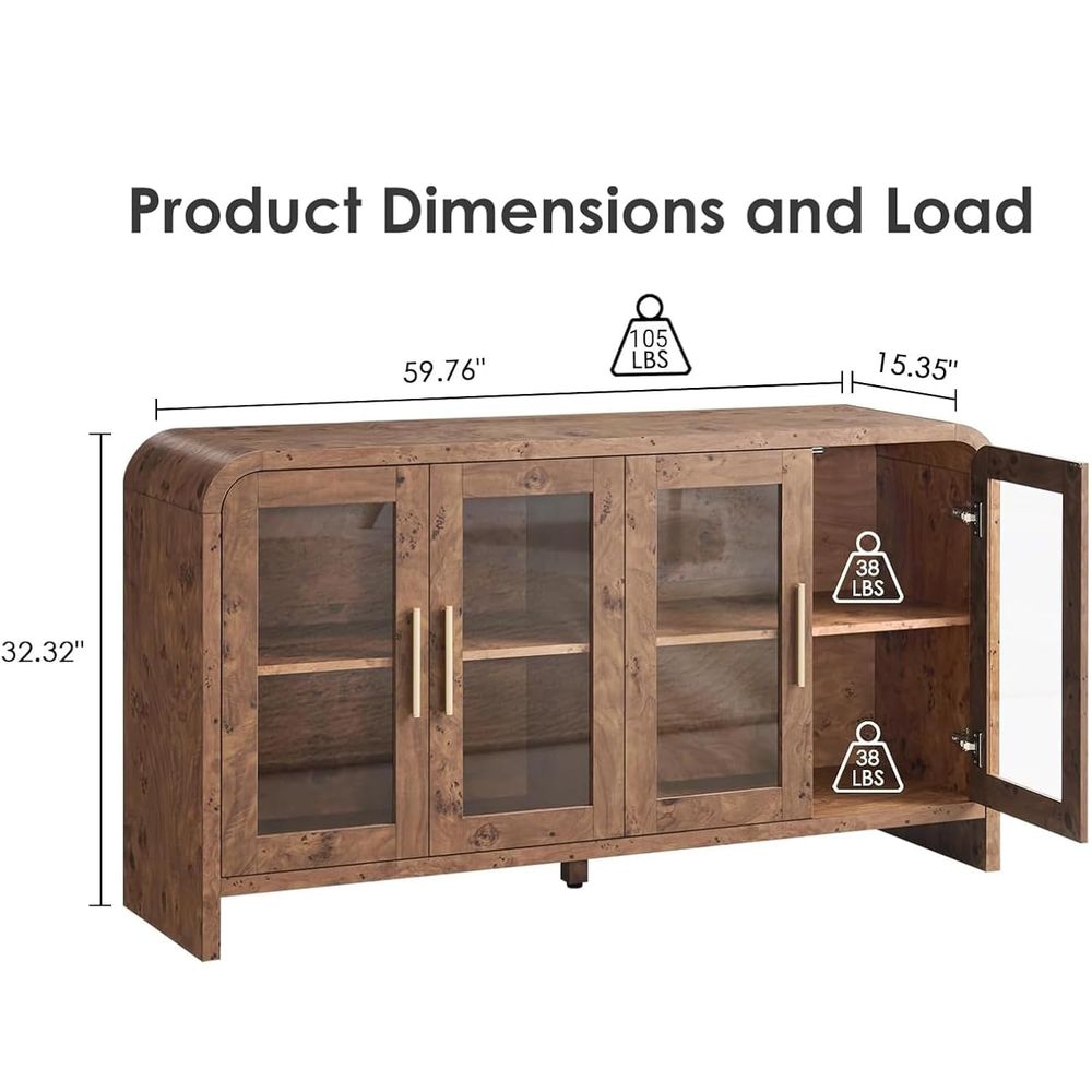 Sideboard Buffet Cabinet with  - đánh giá và giá Storage & Organization