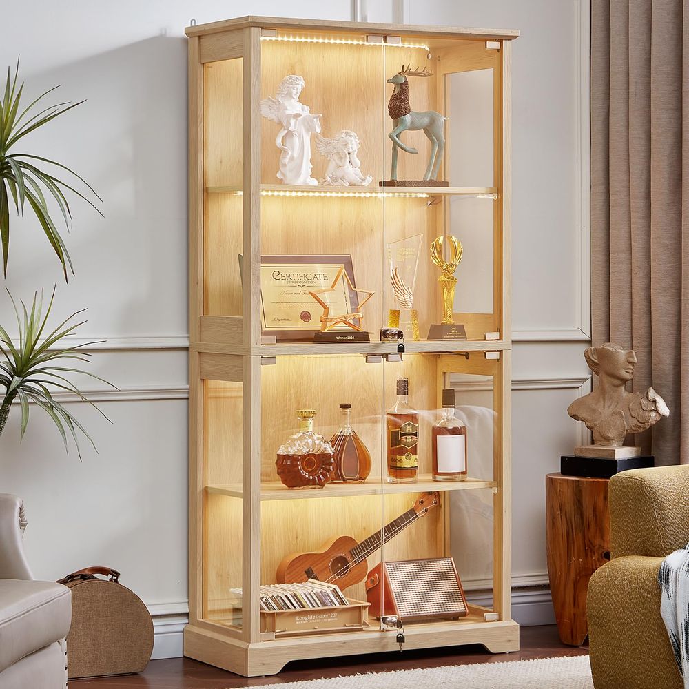 Farmhouse Glass Display Cabine - đánh giá và giá Lighting