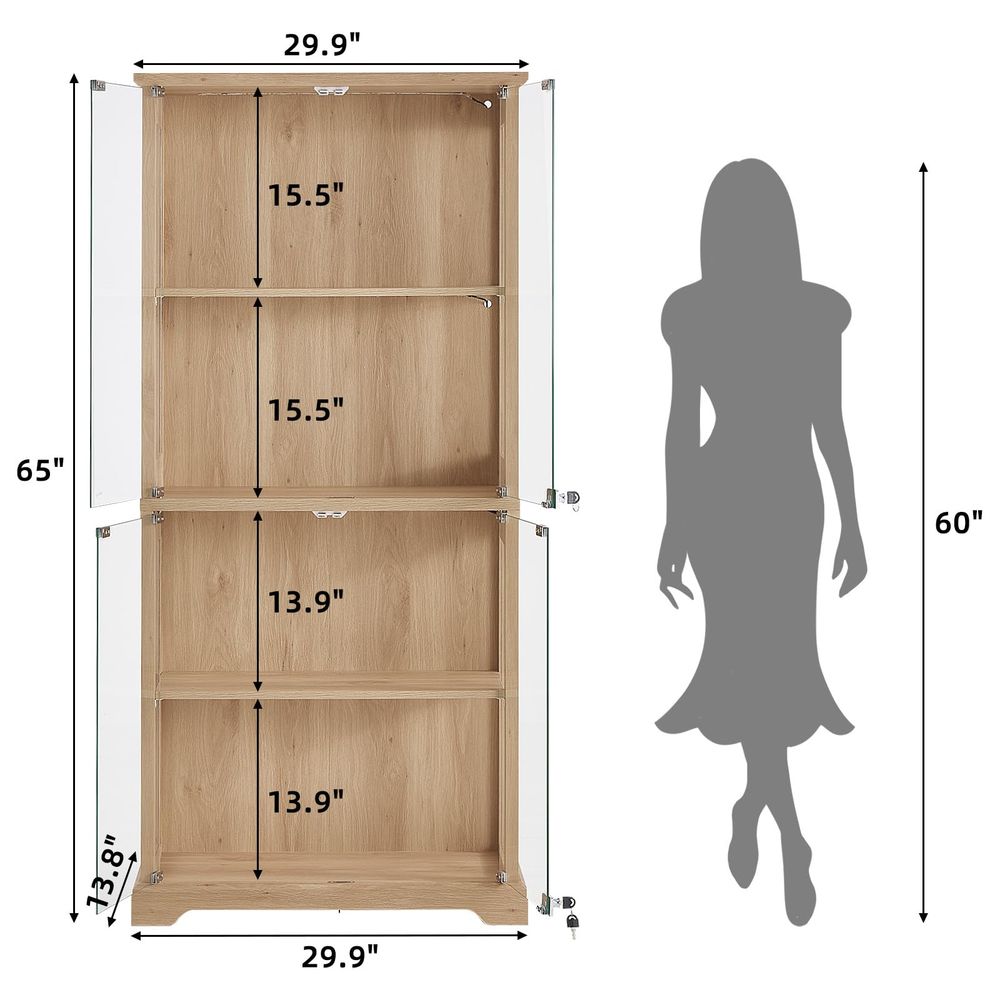 Farmhouse Glass Display Cabine - đánh giá và giá Lighting