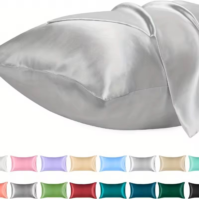 1PC Satin Pillowcase for Hair  - đánh giá và giá Satin Silk Pillowcase Hair Skin