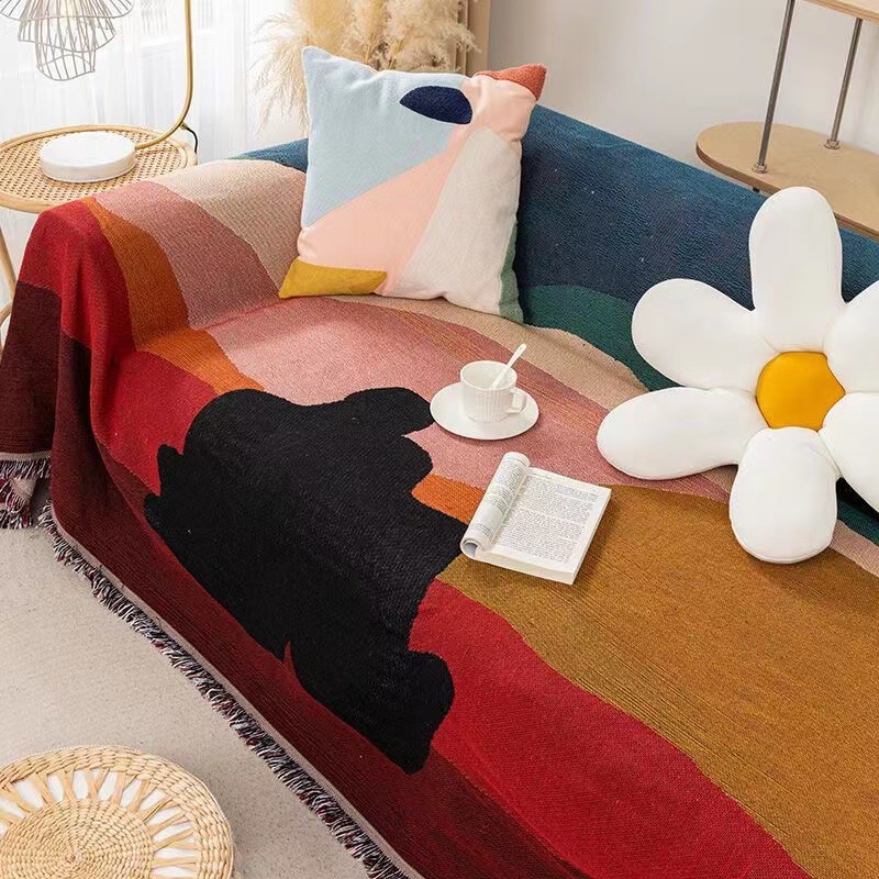 Abstract Art Sofa Blanket Boho - đánh giá và giá Boho Throw Blanket Fringe