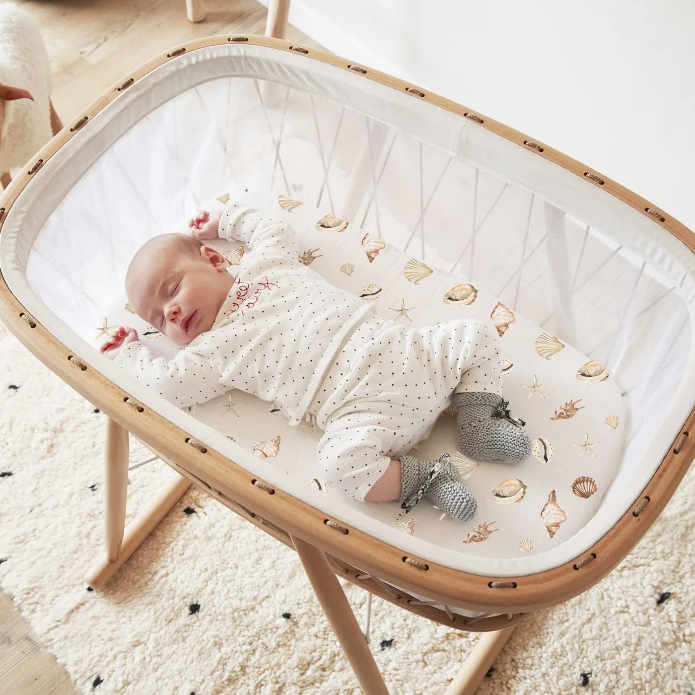 2PCS Baby Bassinet Sheet Musli - đánh giá và giá Muslin Cotton Bedspread