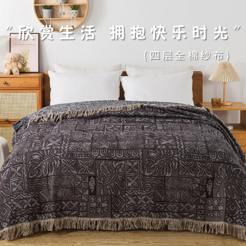 Cotton Bedspreads 4 Layers Of  - đánh giá và giá Muslin Cotton Bedspread