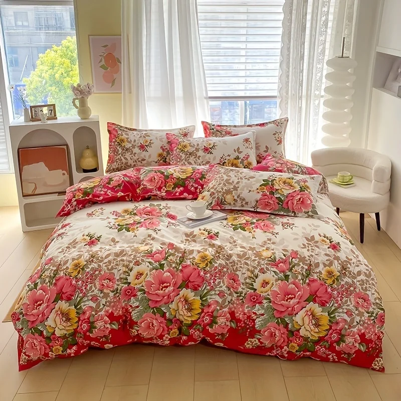 Floral Duvet Cover Set with Zi - đánh giá và giá Duvet Cover Sets With Zipper