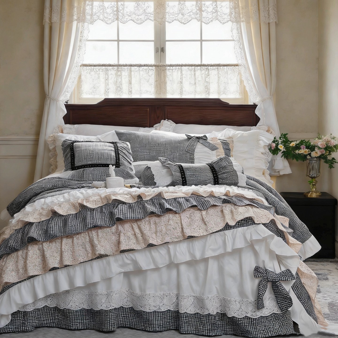Country Cottagecore Bedding Se - đánh giá và giá Aesthetic Floral Duvet Cover