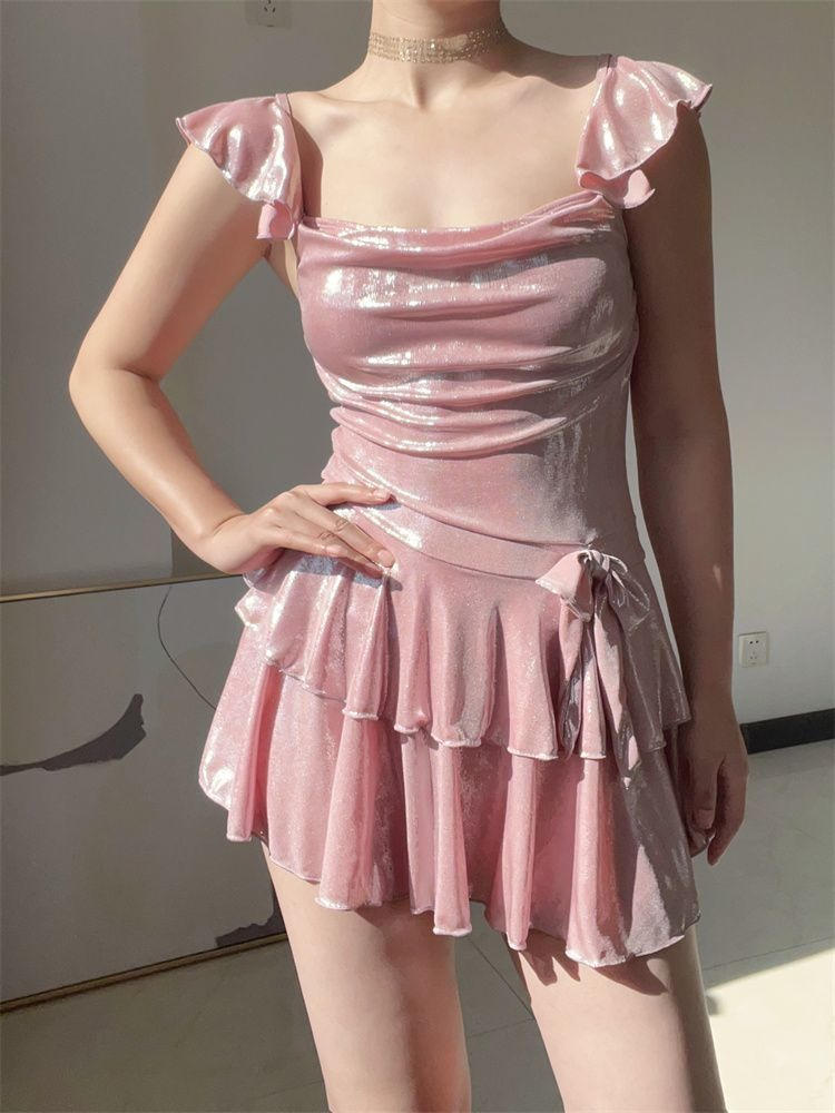 Flattering Shiny Pink Swimwear - đánh giá và giá Bath